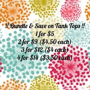 Tank top sale!